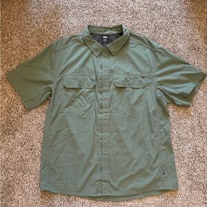 REI Men's Large Olive Button Down Shirt